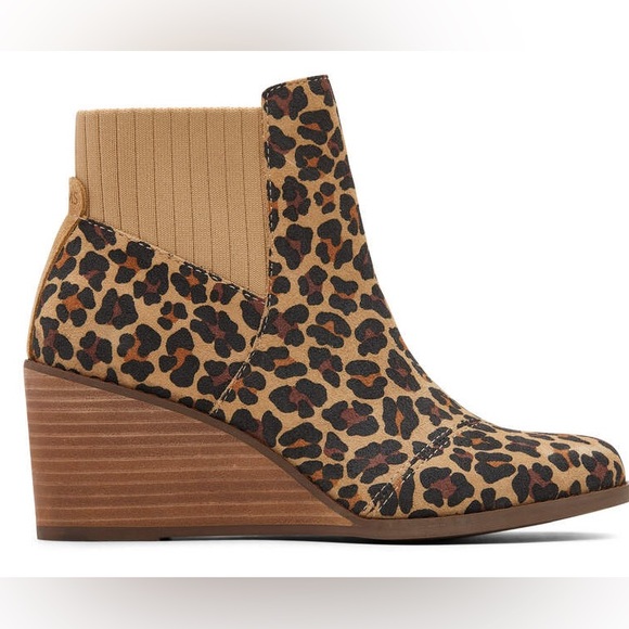 Toms - Sadie Womens Suede Stretch Ankle Boots Size 9, Heel Height 2.75” - Picture 3 of 8